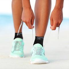 Copper Joe Ankle Brace Compression Sleeve with Heel Pain Relief, Foot Brace, Ankle Wrap Support With Foot Arch Recovery Support For Plantar Fasciitis Socks ,Sprained Ankle, For Men & Women(1 Pair)