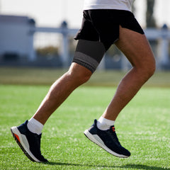 2 Pack- Copper Joe Thigh Compression Sleeves – Support for Quad, Groin, Hamstring, Arthritis, Running, Basketball and Baseball - Upper Leg Sleeves for Men and Women