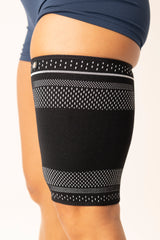 2 Pack- Copper Joe Thigh Compression Sleeves – Support for Quad, Groin, Hamstring, Arthritis, Running, Basketball and Baseball - Upper Leg Sleeves for Men and Women