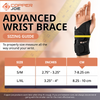 Copper Joe Ultimate Copper Infused Wrist Brace for Carpal Tunnel, Tendonitis, Arthritis- Day and Night Wrist Support Brace - For Men and Women, Left or Right Hand