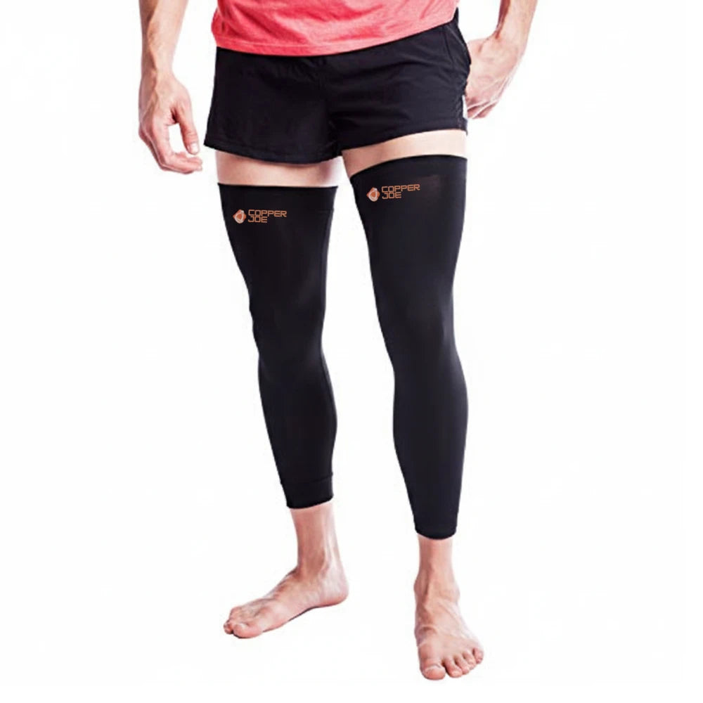 Copper-Infused Full Leg Compression Sleeve
