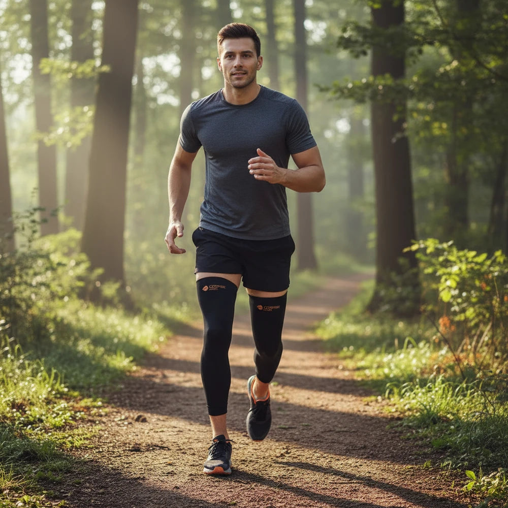 Copper-Infused Full Leg Compression Sleeve