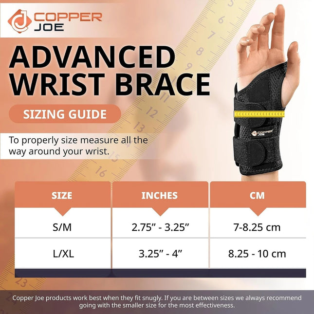Copper Joe copper-infused day and night wrist brace, view 8