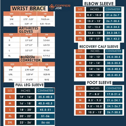 Copper Joe Knee & Wrist Support Set