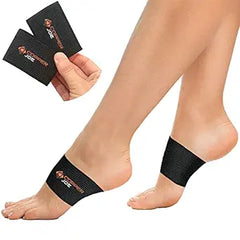 Copper Joe Ultimate Copper Infused Arch Support Sleeves - 1 Pair Plantar Fasciitis Support Brace for Flat Arches, Foot Care, Feet Pain and Heel Spurs. For Men and Women