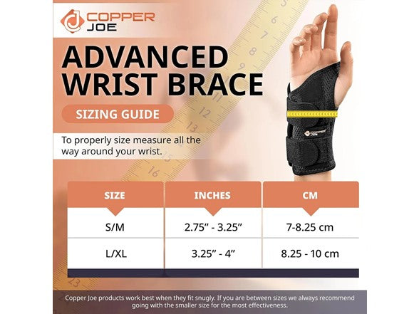 Copper Joe Fingerless Glove and Wrist Brace Set, view 2