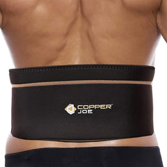 Copper Joe Back Brace for Lower Back Pain Relief, Back Support Belt Men and Women With Adjustable Black Velcro Lumbar Support Belt for Sciatica