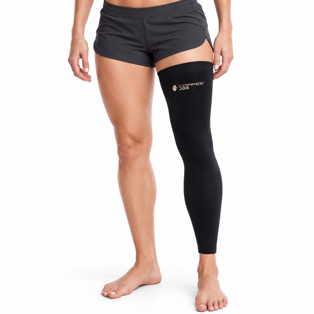 Copper Joe Full Leg Compression Sleeve – Copper Infused