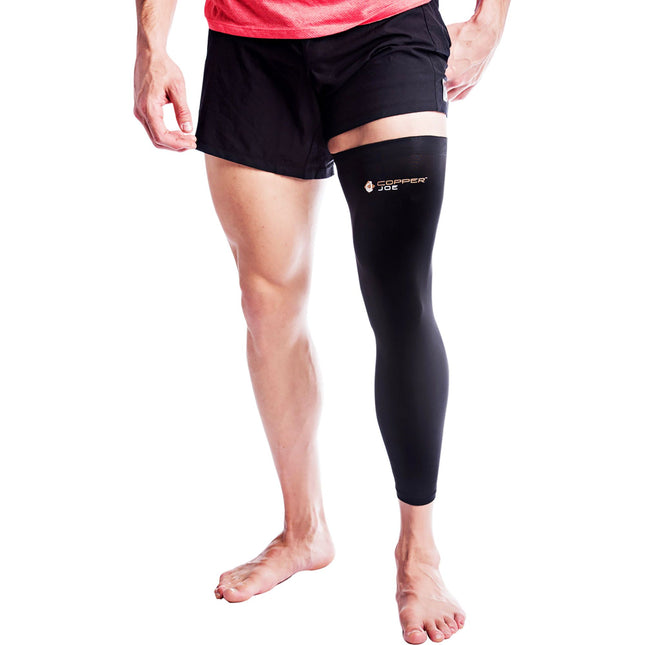Copper Joe Full Leg Compression Sleeve – Copper Infused Knee, Thigh & Calf Support for Men & Women
