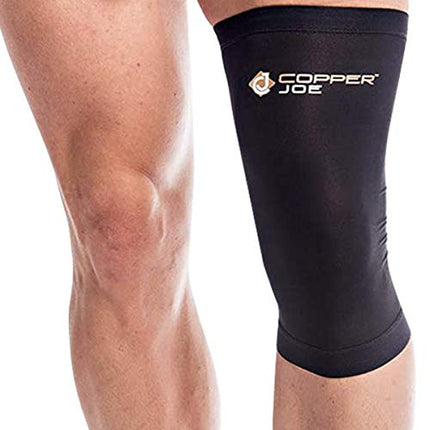 Copper Joe Knee Compression Sleeve – Copper Infused Knee Support Pair for Men & Women