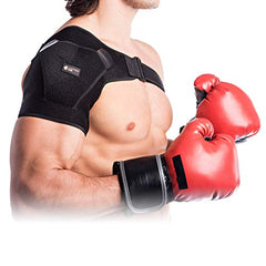 Copper Joe Adjustable Shoulder Brace For Men and Women Ultimate Copper Infused Recovery Compression Support for Torn Rotator Cuff, Tendonitis, Tears, Dislocation and Bursitis