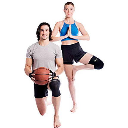 Copper Joe Knee Compression Sleeve – Copper Infused Knee Support Pair for Men & Women