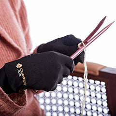 Copper Joe Full Finger Ultimate Copper Infused Arthritis Hand Compression Gloves- For Computer Typing, Carpal Tunnel, Rheumatoid and Tendonitis. For Men and Women (1 Pair)
