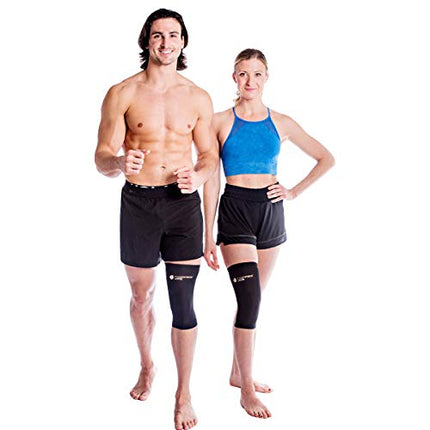 Copper Joe Knee Compression Sleeve – Copper Infused Knee Support Pair for Men & Women