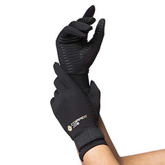 Copper Joe Full Finger Arthritis Gloves with Adjustable Strap - Ultimate Copper Infused Arthritis Hand Compression Gloves For Computer Typing, Carpal Tunnel, Rheumatoid and Tendonitis. For Men and Women