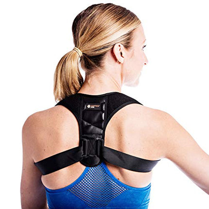 Copper Joe Posture Corrector Brace – Copper Infused Upper Back & Shoulder Support for Men & Women