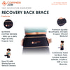 Copper Joe Back Brace for Lower Back Pain Relief, Back Support Belt Men and Women With Adjustable Black Velcro Lumbar Support Belt for Sciatica