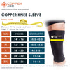 Copper Joe Ultimate Knee Compression Sleeve, Knee Brace Sleeve Wrap for Knee Pain Relief ,Knee Sleeves for Weightlifting, Running, Meniscus Tear, ACL, Arthritis, Gym, Arthritis & ACL For Men & Women
