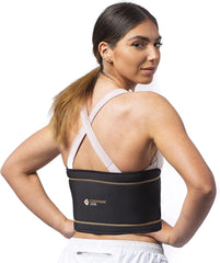 Copper Joe Back Brace for Lower Back Pain Relief, Back Support Belt Men and Women With Adjustable Black Velcro Lumbar Support Belt for Sciatica