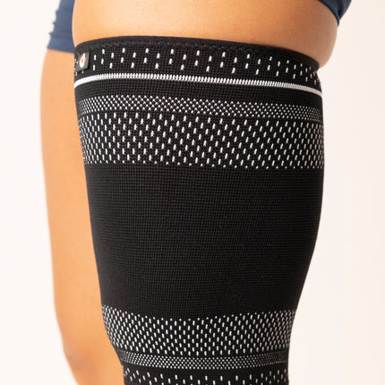 2 Pack- Copper Joe Thigh Compression Sleeves – Support for Quad, Groin, Hamstring, Arthritis, Running, Basketball and Baseball - Upper Leg Sleeves for Men and Women